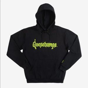 GOOSEBUMPS GLOW IN THE DARK LOGO BLACK HOODIE